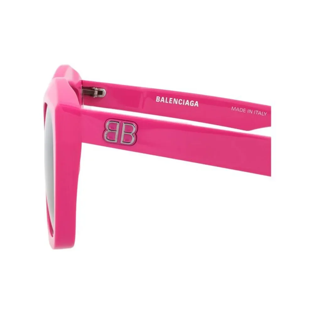 Balenciaga Square-Frame Acetate Sunglasses Pink Womens